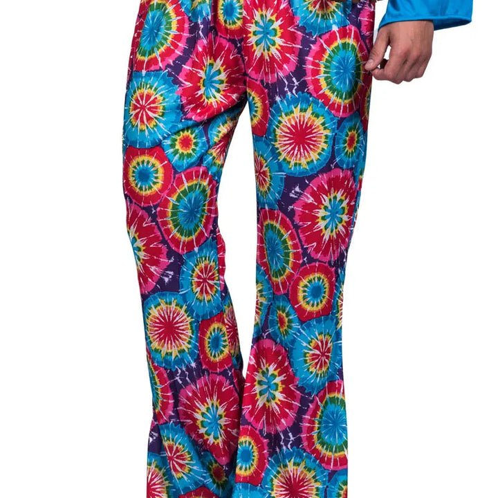 Men’s 60s & 70s Hippie Costume Set – Retro Pants, Shirt, Fringe Vest, Necklace, Glasses & Rasta Hat with Dreadlocks"✨ Step back in time with this complete 60s & 70s hippie outfit! Perfect for Halloween, retro parties, music festivals, and themed events.