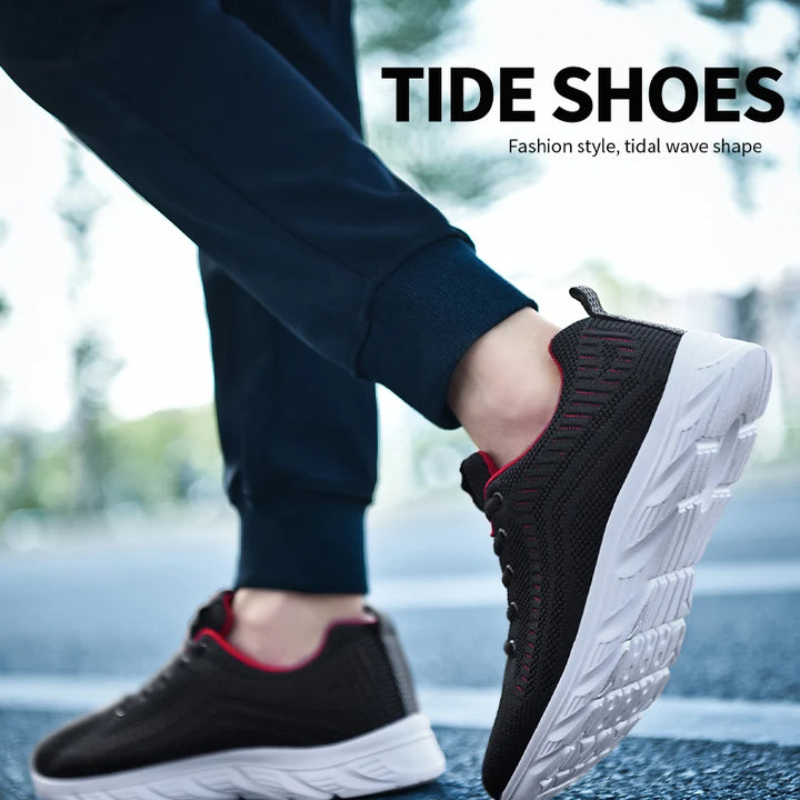 New Athletic Shoes for Men Shoes Sneakers Black Casual Men Mesh Sneakers Breathable Tennis Running Walking Gym Men Shoes