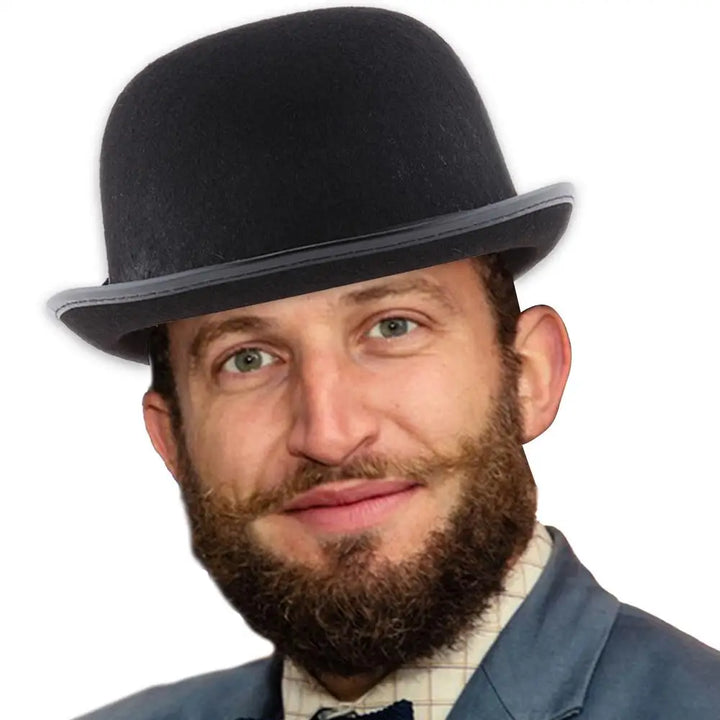 Halloween Men Women Magician Hats C ap Gentleman Jazz Hat Top Hat Black Party Bowler Hat Coachman Hat Classic Derby Hat Cosplay