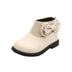 ботинки Kid Shoe Kid Plush Fashion Boots 2023 New Soft Leather Boot Versatile Ankle Boot Soft Soled Girl Boots Kids Cotton Boots