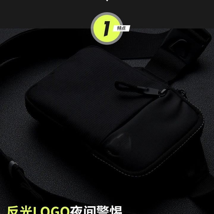 New chest bag for men and women's leisure, fitness, sports, crossbody bag, chest bag, casual men's bag, large capacity bag trend