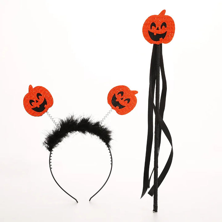 Halloween Bat Headband Children Dress Up Headwear Hairband Accessories Witch Costume Supplies Props Happy Helloween Party