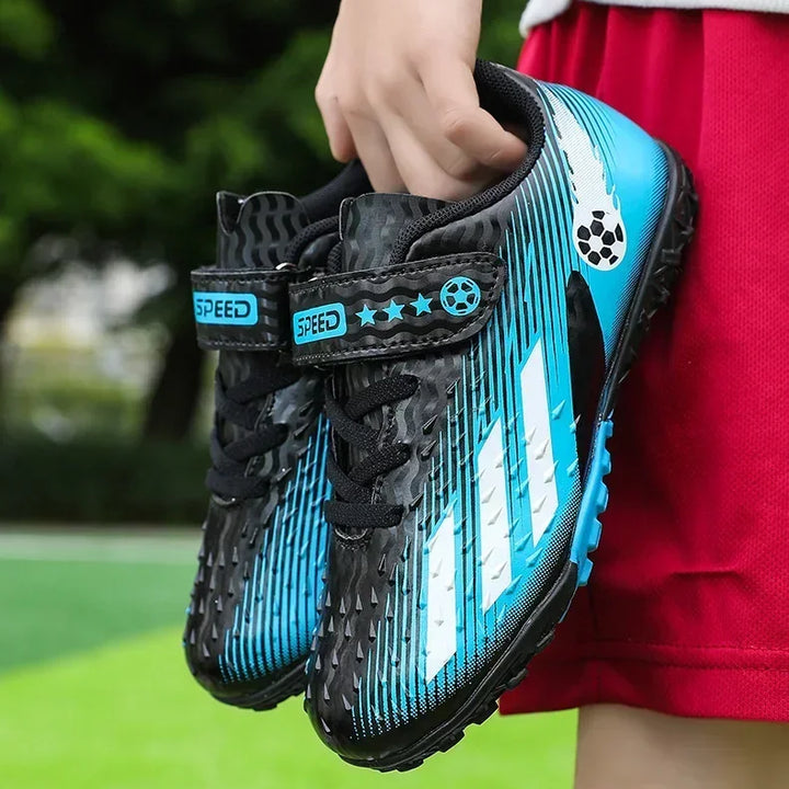 Kids Football Boots Society Cleats Soccer Shoes Boys Indoor Football Field Boots Children Non Slip Fast Training Sneakers Match