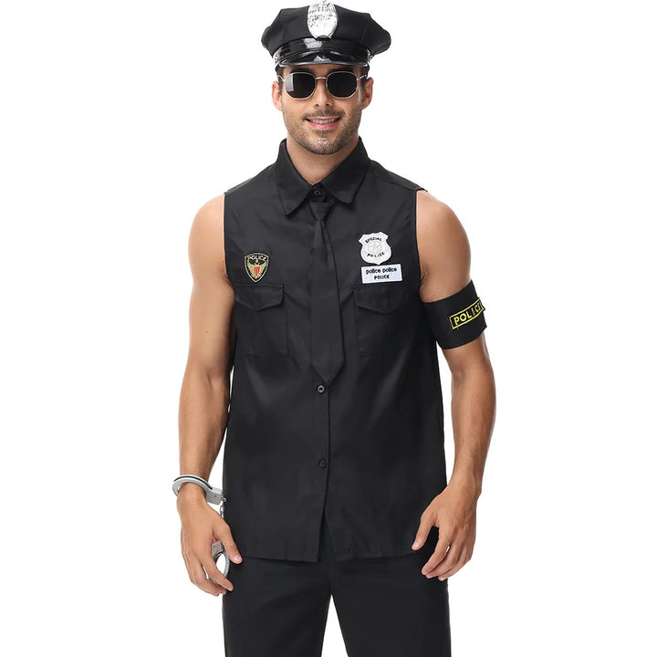 Command the Night!
Classic cop uniform perfect for Halloween, cosplay, or parties. Sharp, easy to wear, and ready for action.
👮‍♂️ Includes: Police shirt + badge
🎃 Occasions: Halloween, carnival, cosplay
🚓 Style: Police officer, cop costume