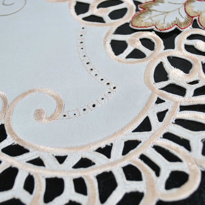 Embroidered Lace Tablecloth Floral Table Cloth/Mat Wedding Party Event Home Decor Table Runner Dining Table Cloth