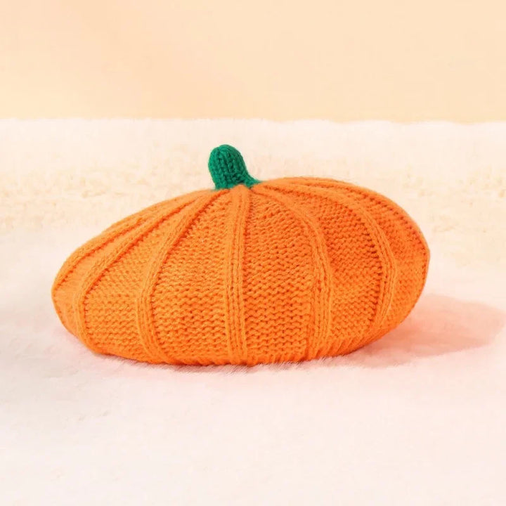 Halloween Pumpkin Beret Hat Decoration Thanksgiving Autumn Winter Parent-Child Knitted Hats Warm Knit Hat Christmas Party Hats