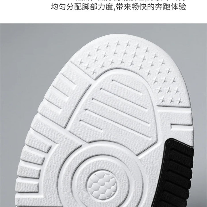 New Four Seasons Men's Sneakers Men's Comfortable Platform Shoes  Trend Lace-up Vulcanized Shoes White Casual Sneakers 5