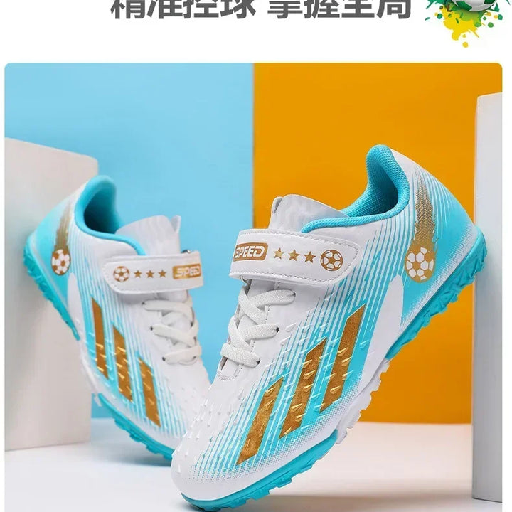 Kids Football Boots Society Cleats Soccer Shoes Boys Indoor Football Field Boots Children Non Slip Fast Training Sneakers Match