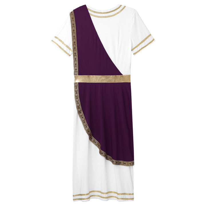 Halloween Men Ancient Greek Roman Toga Adults Retro Gold Cosplay Costume Long Robe Carnival Theme Party Fancy Dress Outfits