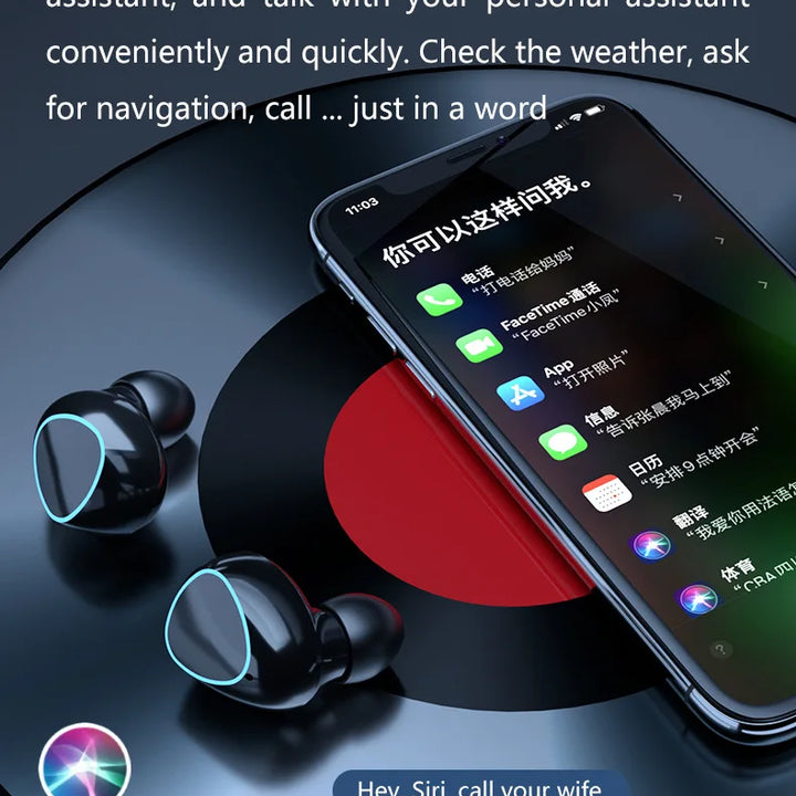 New Arrival M10 Earphone Wireless Headset High Quality Perfect Sound Earbuds Sports Game Music BT Headphone with Power Bank