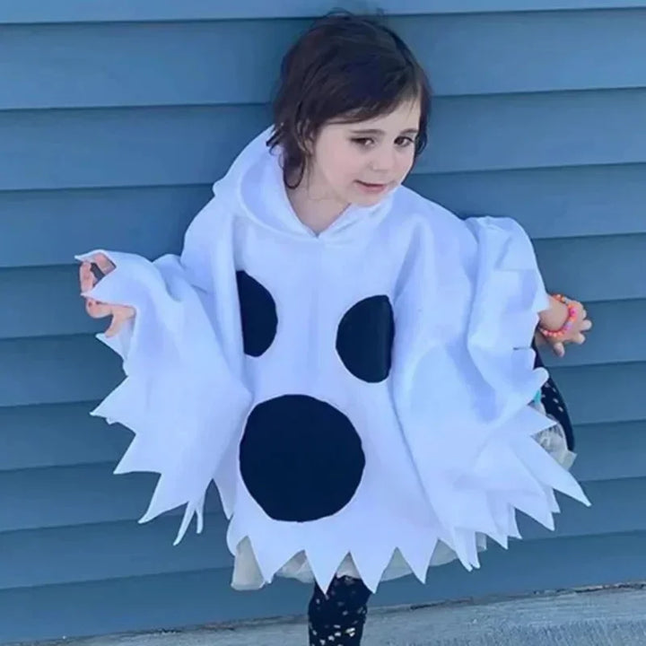 🎃Kids Halloween Cosplay Costume – Funny Horror Ghost & Witch Outfit
Spooky Fun for All!
Perfect for boys and girls, this combo of ghost clothes and witch cloak brings cartoon anime charm to Halloween parties and cosplay events. Soft, comfy👻