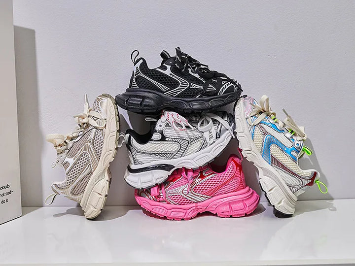 Children Brand Casual Sneakers 2023 Autumn Boys Girls Sport Shoes Kids Thick-sole Sneakers Women Chunky Trainers Running Shoes