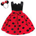 Girl Dresses Baby Girl Clothes Tutu Princess  Dress+Minnie Mouse Ear Headband Cosplay Halloween Birthday Party Fancy Costume