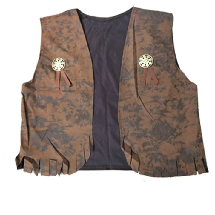 Halloween COS Costume Party Costume Denim Themed Dress Up Western Denim Suit Denim Vest Set