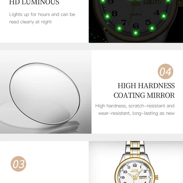 OPK 8110 Watch For Women Quartz Watch Waterproof Classic Luxury Brand Ladies Watch Stainless Steel Strap Watches Reloj Mujer