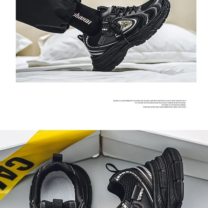 Shoes for Men 2025 New Trendy Fashion Versatile Breathable Thick Bottom Comfortable Sports and Leisure Low Top Sneakers Men