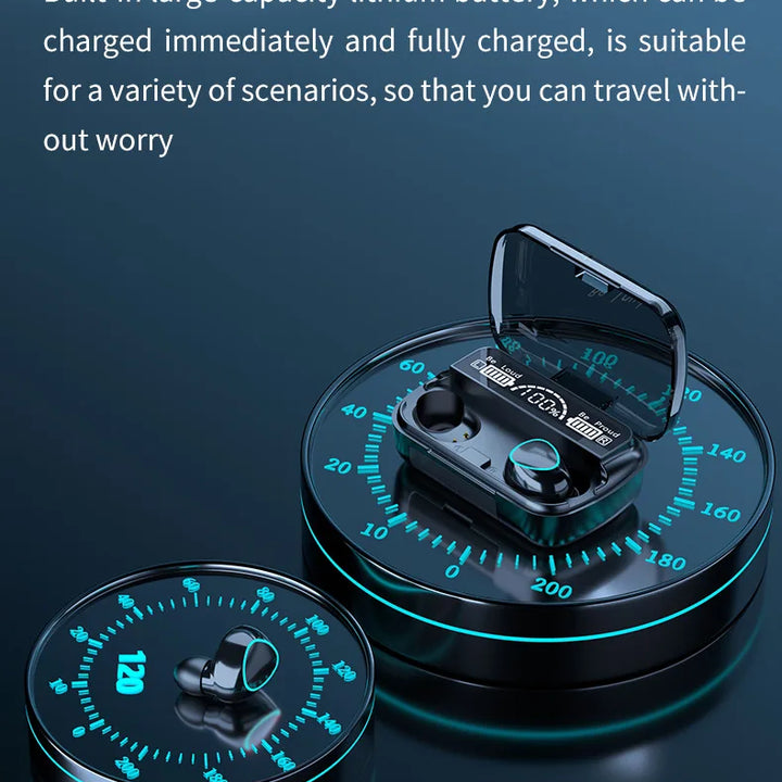 New Arrival M10 Earphone Wireless Headset High Quality Perfect Sound Earbuds Sports Game Music BT Headphone with Power Bank