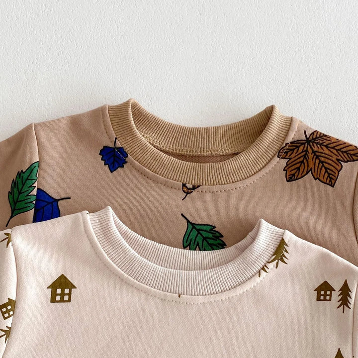 Newborn Baby Boy Girl Clothing Sets Spring Clothes 2PCS Outfits Long Sleeve Hoodie Top Sweatshirt+Elastic Pants Baby Items