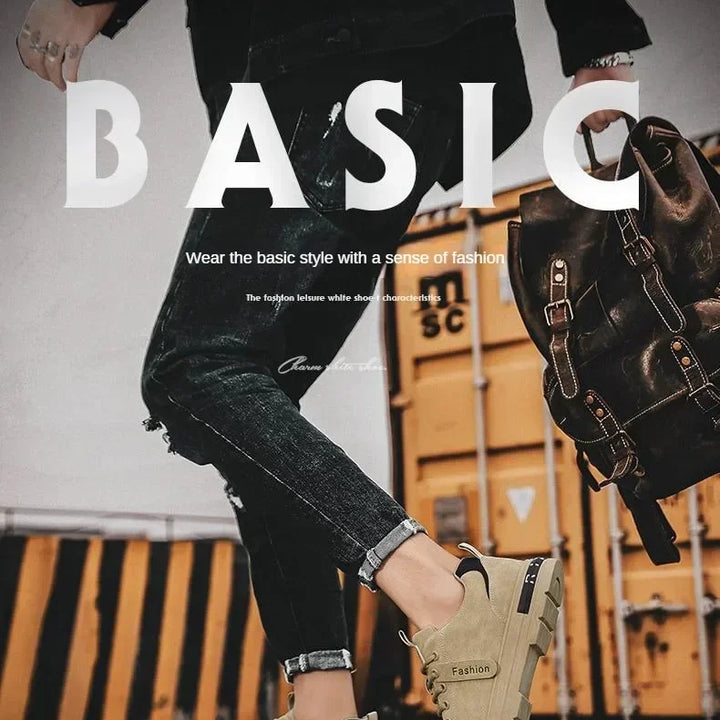 Men's shoes 2024 new spring and autumn season breathable versatile casual trendy shoes men's work lightweight sports board shoes
