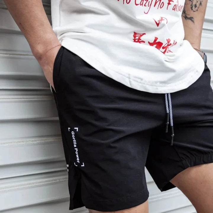 Men Hot Shorts Light Weight Thin Short Pants Running Squat Fitness Shorts Men GYM Wear Quick-drying Drawstring Shorts