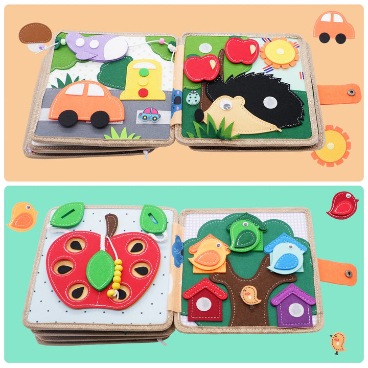Baby Toy Soft 3D Cloth Book First Book Montessori Infant Early color Cognitive Educational Toys Learning Basic Life Skills Toys