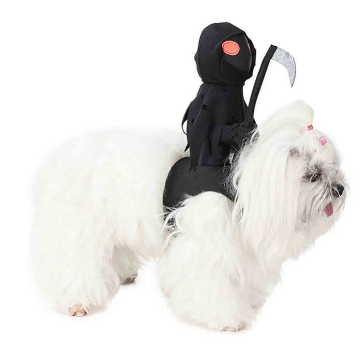 Halloween Pet Transformation Costumes For Dogs & Cats,Holiday Weird Vests Dark Scythe Knight Harvest Transformation Costumes