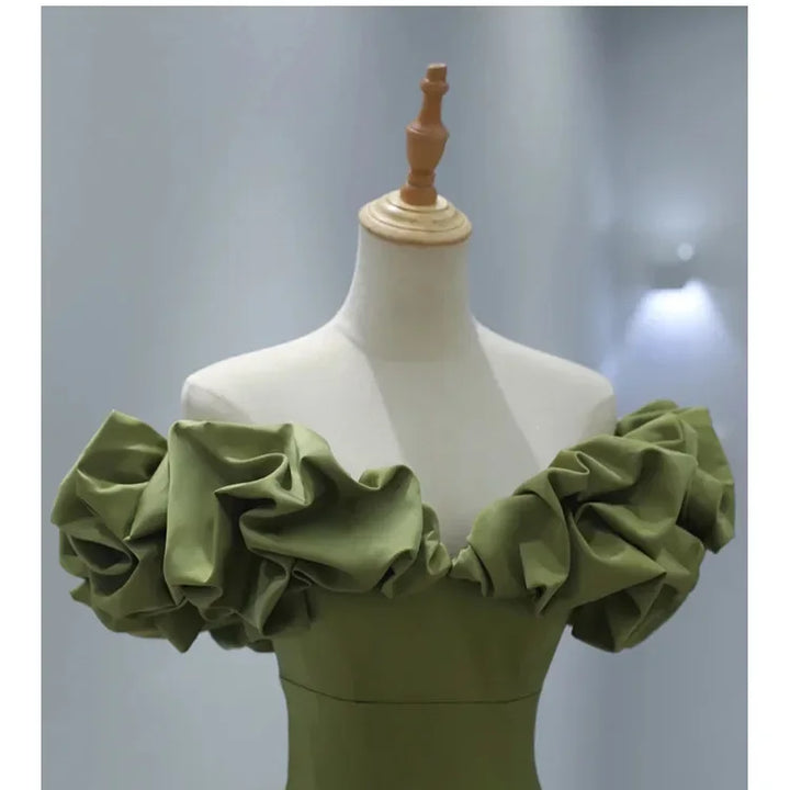 Party Long Dress Women Night Lace Dresses Sexy Green High Waist Dance Wedding Prom Bridesmaid Maxi Y2k Dresses Summer Vestidos