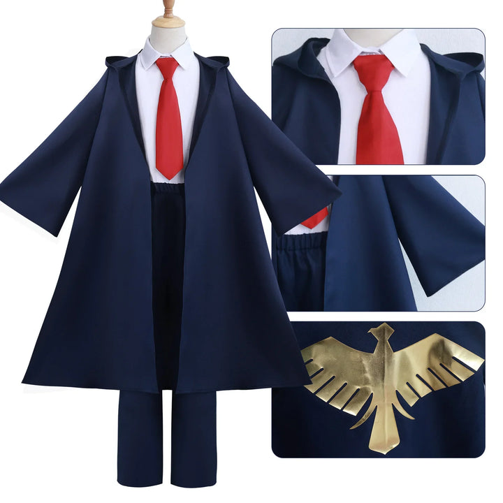 Mashle Magic & Muscles Costume – Navy Robe & Coat for Men & Women
Unleash magic and strength with this Mashle-inspired.Perfect for Halloween and cosplay!
🧙‍♂️ Includes: Robe,coat,tie and shirt 
🎃 Occasions: Halloween, cosplay
💪 Style: Mashle, magic,