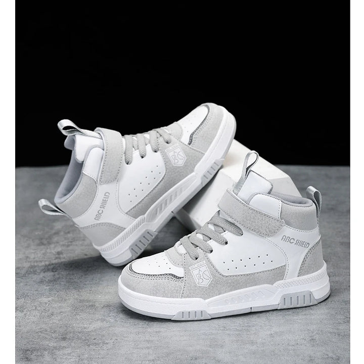 2024 New Fashion Kids Sneakers Boys Girls Casual Board Shoes High Top Running Sports Shoes Children Non-slip Basketball Sneakers