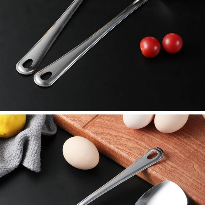 Stainless Steel Kitchen Cooking Pots Spatula Spoon Kitchenware Food Serving Tableware Rice Soup Scoop Colander Home Utensils
