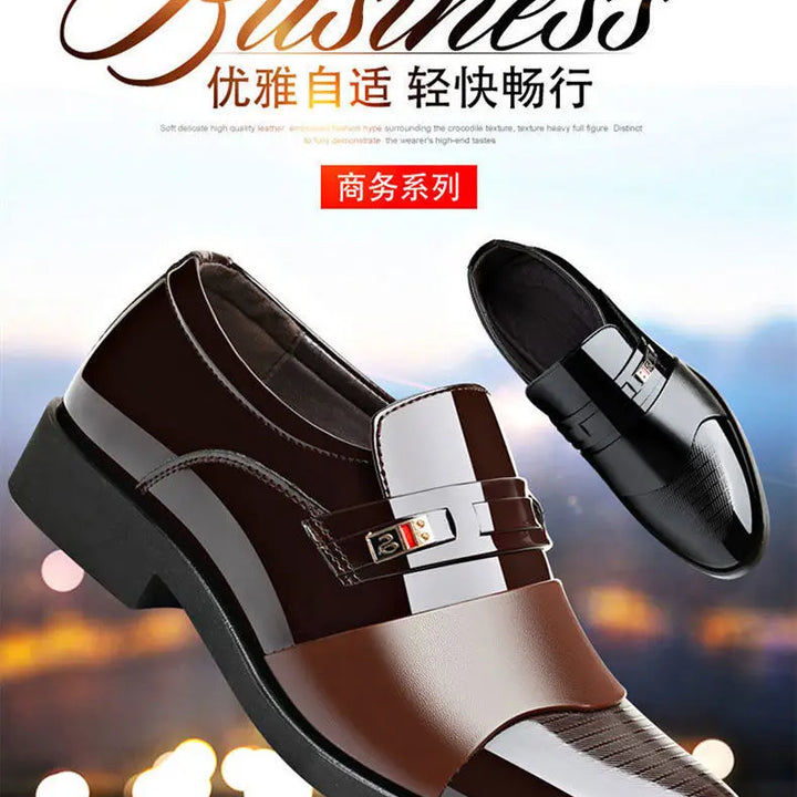 Luxury Men's Dress Shoes Elegant Mens Wedding Party High Quality Dress Shoes Social Man Dress Shoes Round Toe Office Men Loafers