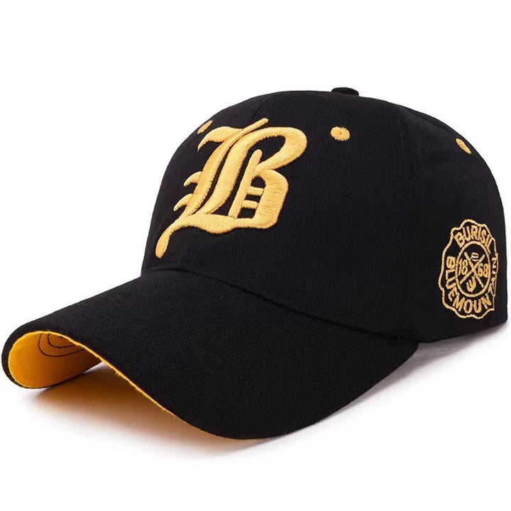 Alphabet Embroidered Baseball Hat Trendy Versatile Street Style Men's and Women's Outdoor Sunscreen Hats