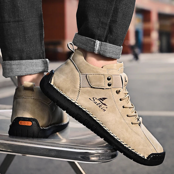 🆕 New 2024 Arrival – Handmade Leather Perfection
Upgrade your look with our Handmade Leather Sneakers & Ankle Boots – crafted for comfort, built for the outdoors, and designed for everyday style.
✅ Premium leather
✅ Solid color finish
✅ Urban + outdoor r