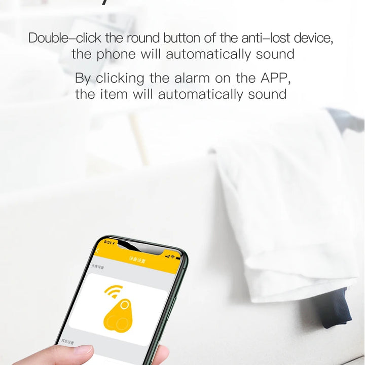 Mini GPS Locator AntiLost Alarm Wallet Keychain Smart Tag Bluetooth-Compatible Tracer Keychain Dog Pet Child Tracker Key Finder