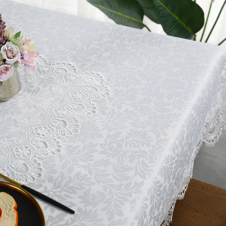 Elegance for Every Occasion
This white floral lace embroidered tablecloth adds a touch of sophistication to any setting. Waterproof, versatile, and perfect for dining tables, weddings, or home décor. ✨🍽️