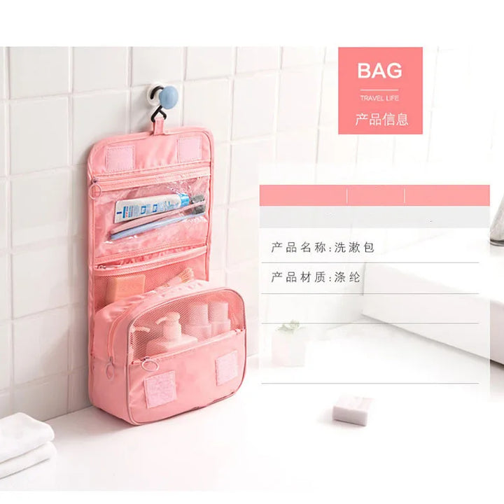 High Quality Cosmetic bag travel portable large-capacity hook wash bag multifunctional portable cosmetic storage finishing bag