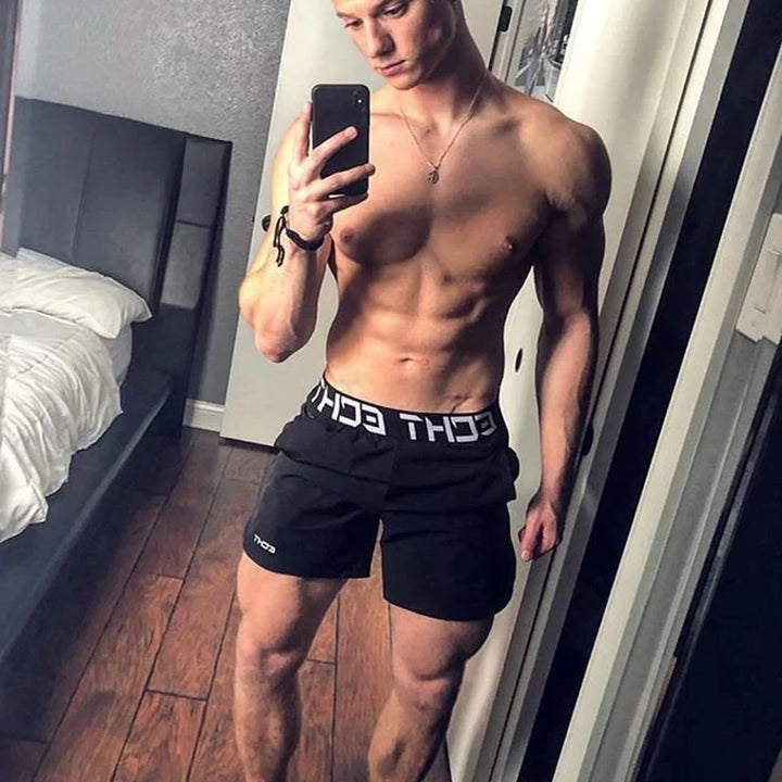 2024 New Men Running Bodybuilding Shorts Man Summer Gyms Workout shorts Male Breathable Quick Dry Sportswear Jogger Beach Shorts
