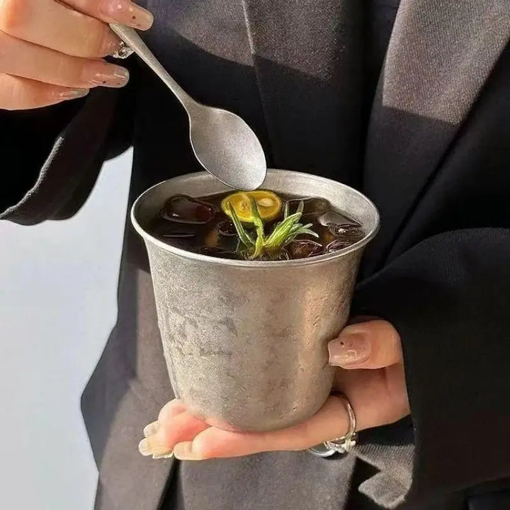 Mugs ice drink cup Stainless Steel Coffee Mug 360ml Portable Cup Travel Tumbler Coffee Jug Milk Tea Cups Office Water Mugs