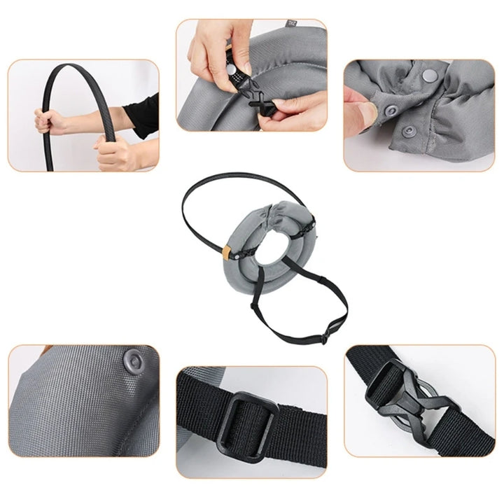 Pet Safety Harness for Dog and Cats Enhancing Protections for Sight Impaired Animal Rings Collar for Blind Dog Daily Walk