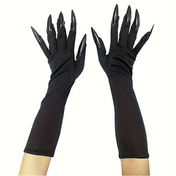 Halloween Funny Claw Gloves - Horror Long Nail Design, Suitable for Role Playing, Party Dress Up, and Thriller Performances