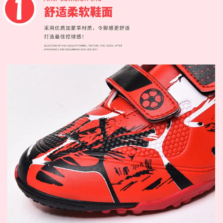 Kids Football Boots Child Soccer Shoe Anti Skid Boys Turf Cleats Hard Court Youth Training Trainers Children Futsal Sneakers