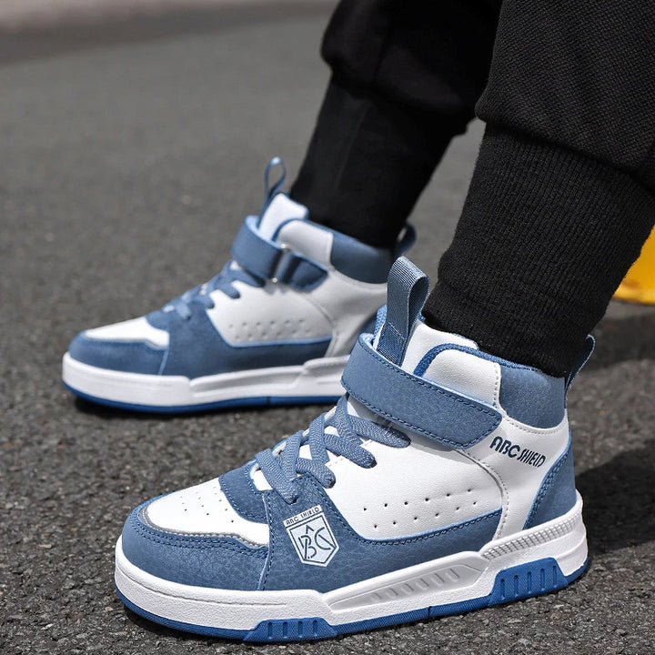 2024 New Fashion Kids Sneakers Boys Girls Casual Board Shoes High Top Running Sports Shoes Children Non-slip Basketball Sneakers