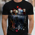 Halloween Funny Character Print Men's  Short-sleeved Sports T-Shirt Comfortable And Versatile Sports Style Comfortable T-shirt