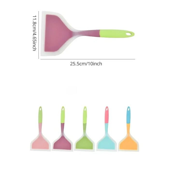 1 Piece Random Color Silicone Kitchen Utensil Cooking Utensil Spatula Beef Meat Egg Kitchen Scraper Pizza Cooking Spatula