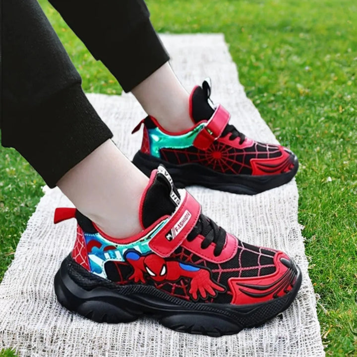 Kids Sneakers Boys Tennis Shoes Comfortable Mesh Shoes Lightweight Outdoor Children's Sports Walking Black Blue Shoes Size 27-37