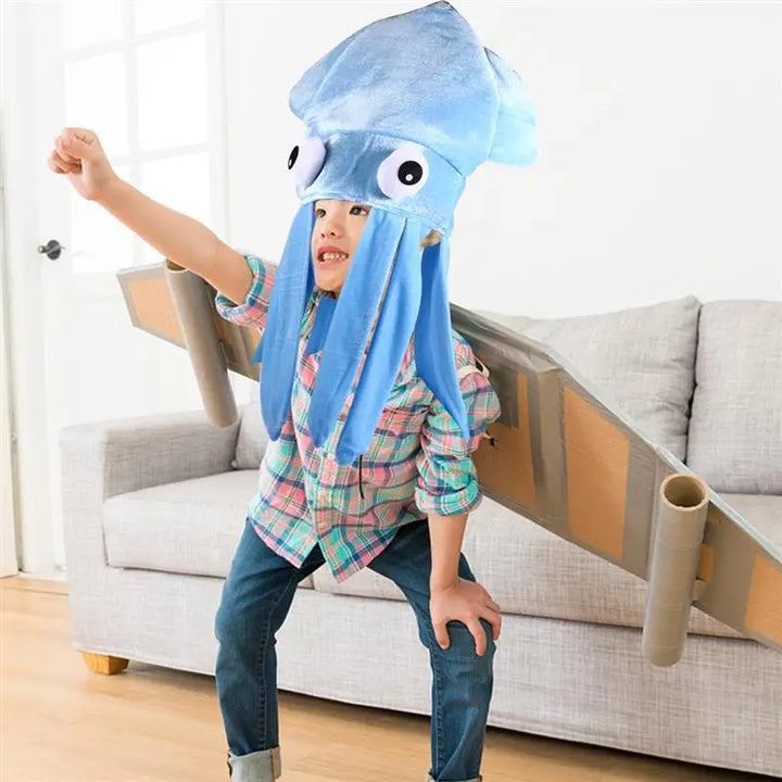 Halloween Octopus Hat Hood Funny Hat Couple Children Adult Crazy Party Hats Animal Hat Japanese Birthday Creative Gift Headdress