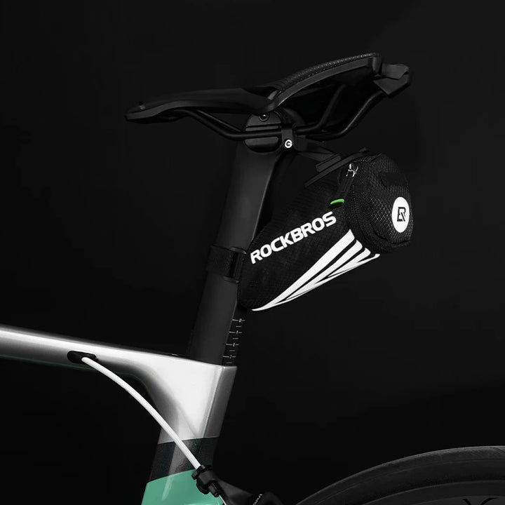 ROCKBROS Bike Bag Portable Reflective Saddle Bag Tail Seatpost Nylon Bicycle Bag MTB Road Bike Bag Panniers Bicycle Accessories