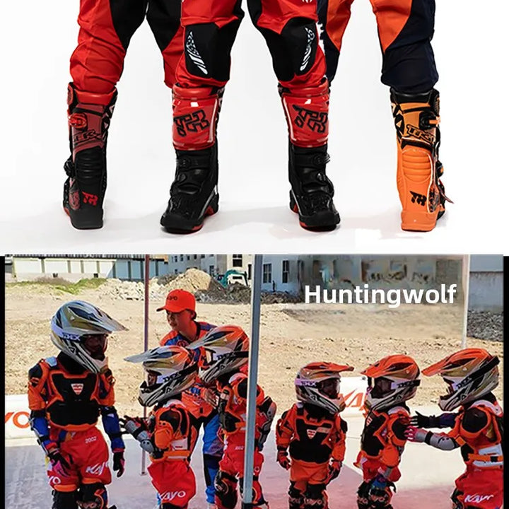 Original Children TIGER Motorcycle Boots ATV Downhill Off-Road Botas Racing Riding Soft Sole Youngster Motocross Boots For Kids