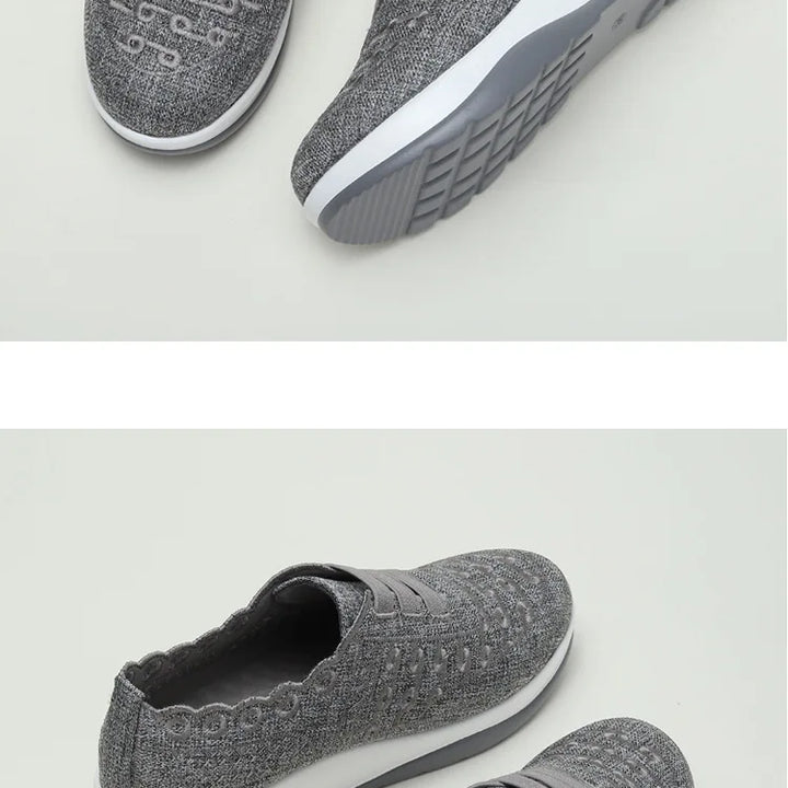 Women's Swing Sneakers Platform Wedge Slip on Casual Sports Shoes for Woman Breathable Slimming Fitness Rocking Shoes Thick Sole