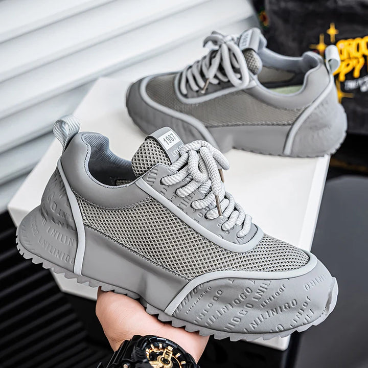 Men's Shoes - 2025 Summer New Style Anti-slip and Wear-resistant Sports Shoes with Breathable Mesh Surface and Casual Style